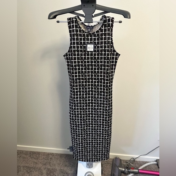 Black and white checkered dress Sz small - Picture 1 of 2